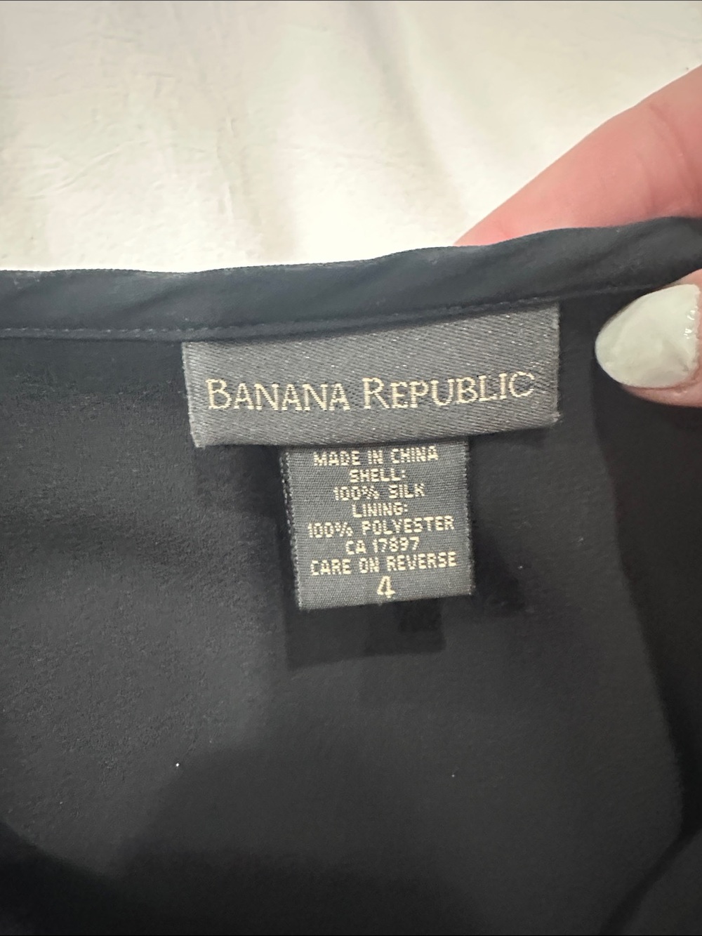 Banana Republic Black Silk Maxi Skirt with Side Tie Detail - Picture 2 of 3
